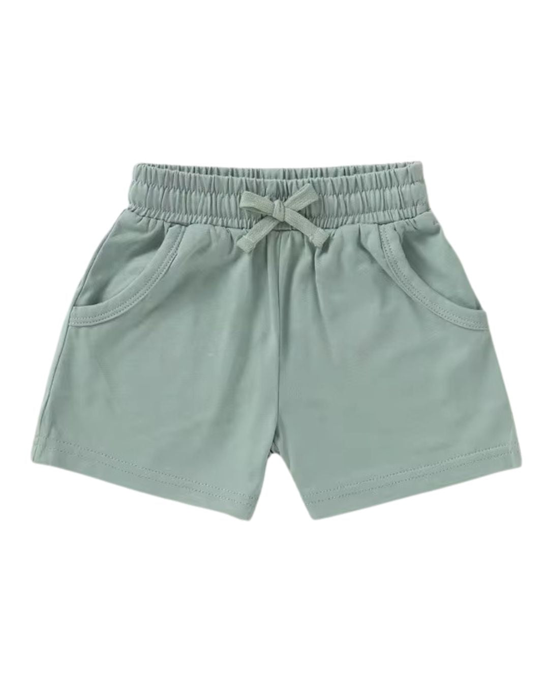 Organic Cotton Jersey Shorts - Sage Green