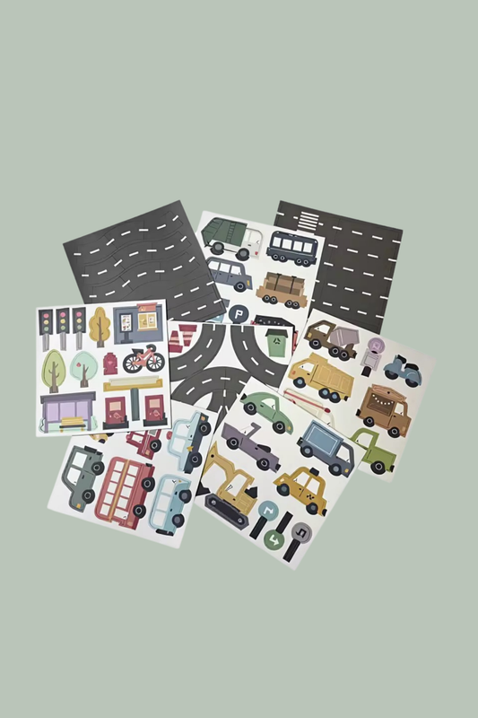 Road Track & Vehicle Magnet Set