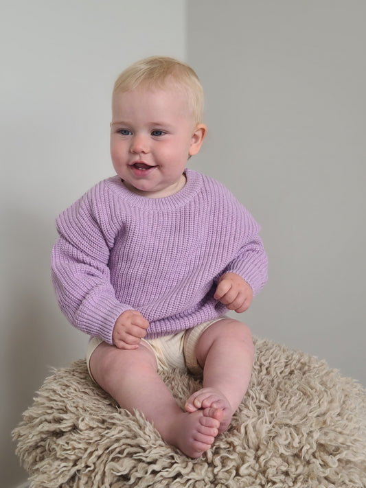 Organic Cotton Knit - Wild Lavender