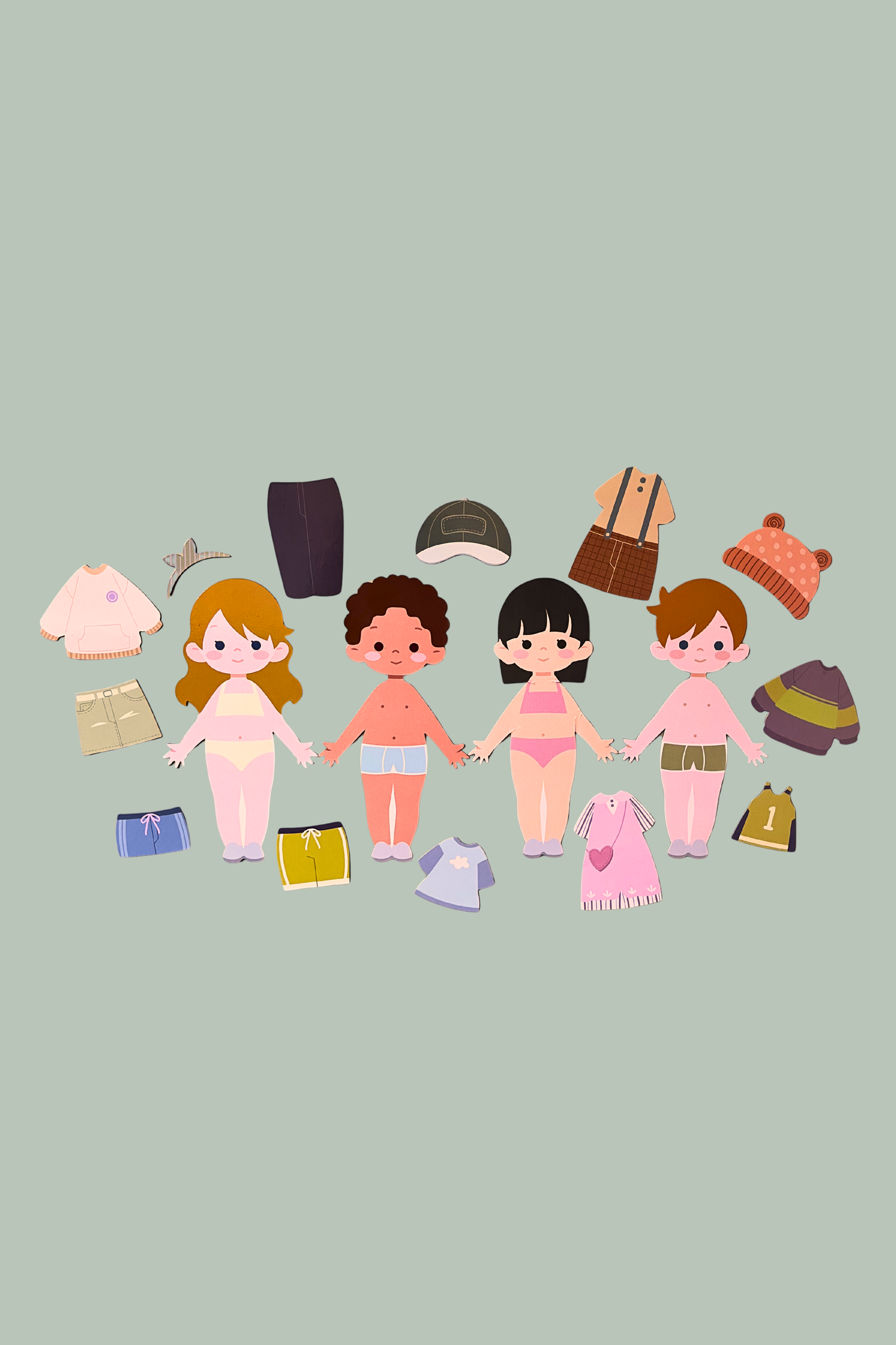 Magnetic Dress-up Dolls Set