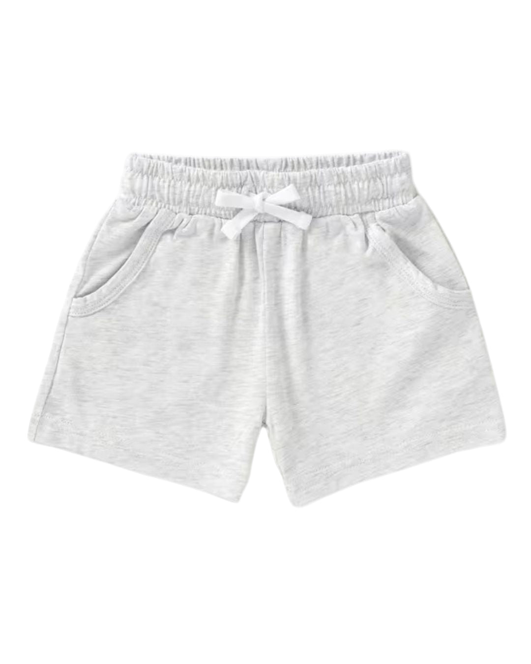 Organic Cotton Jersey Shorts - Pebble
