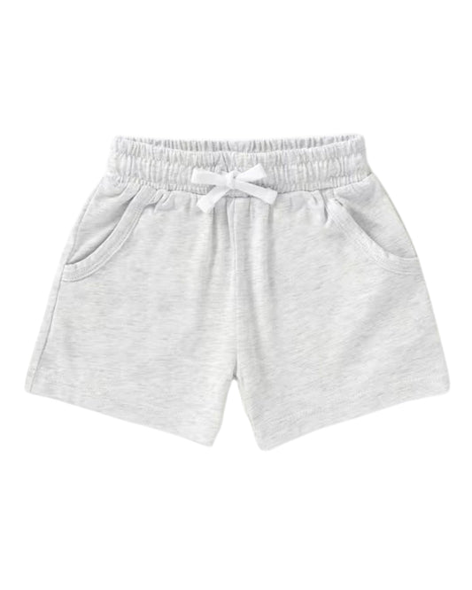 Organic Cotton Jersey Shorts - Pebble