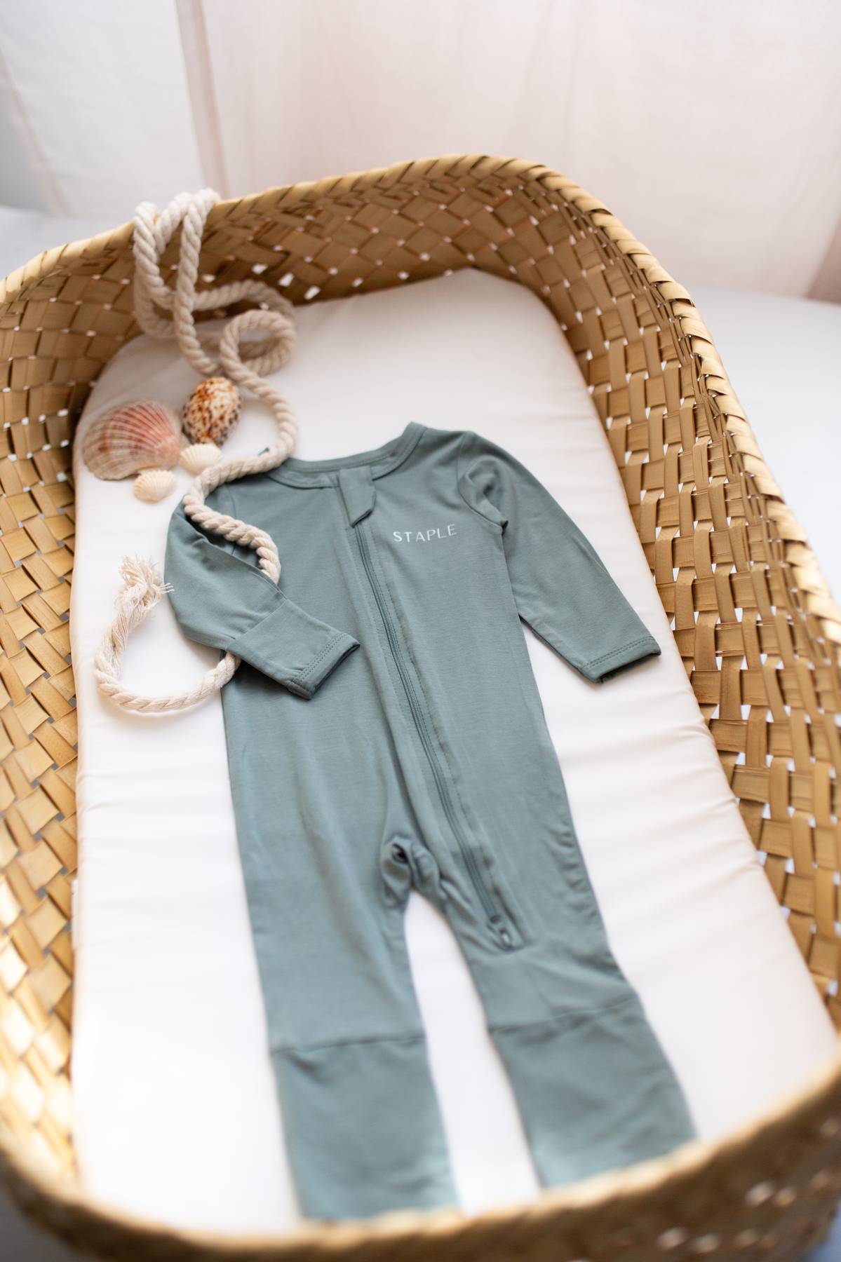 Bamboo Baby Onesie - Coastal Blue