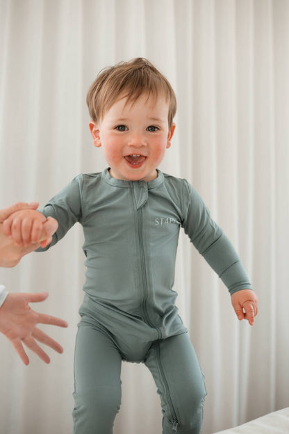 Bamboo Baby Onesie - Coastal Blue