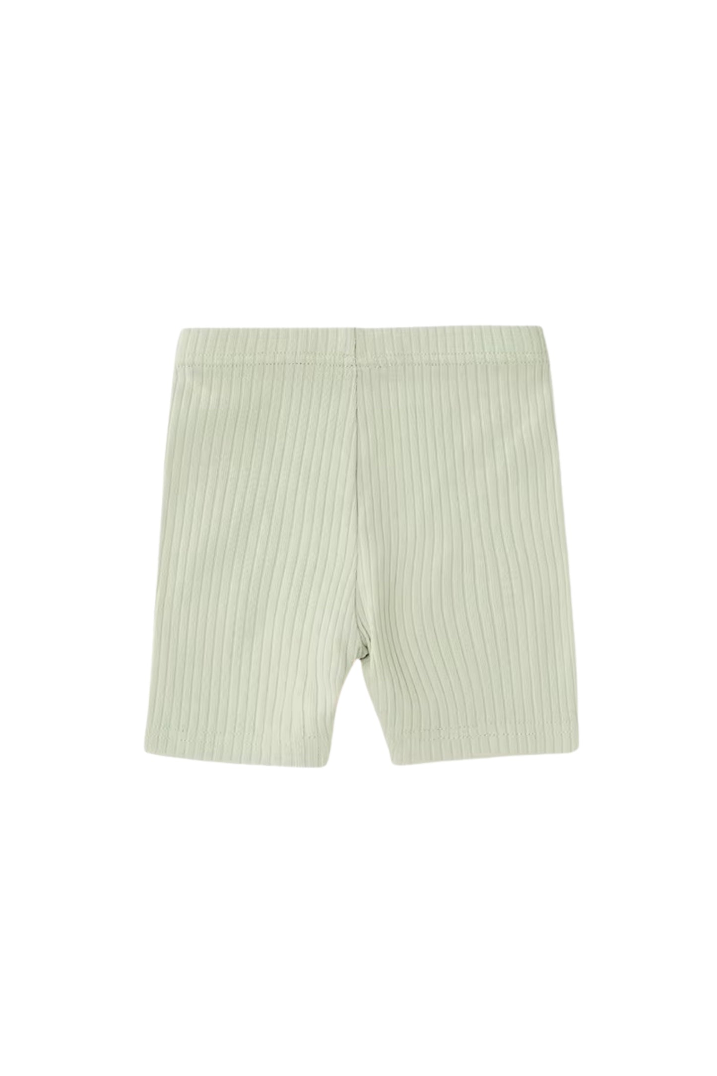 Organic Cotton Ribbed Bike Shorts - Pear