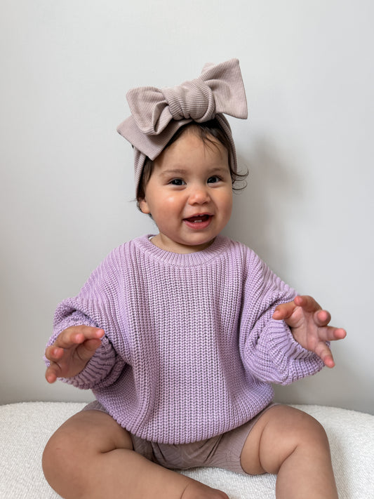 Organic Cotton Knit - Wild Lavender
