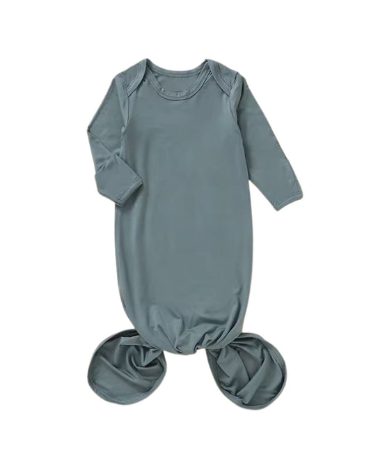 Bamboo Baby Gown - Coastal Blue